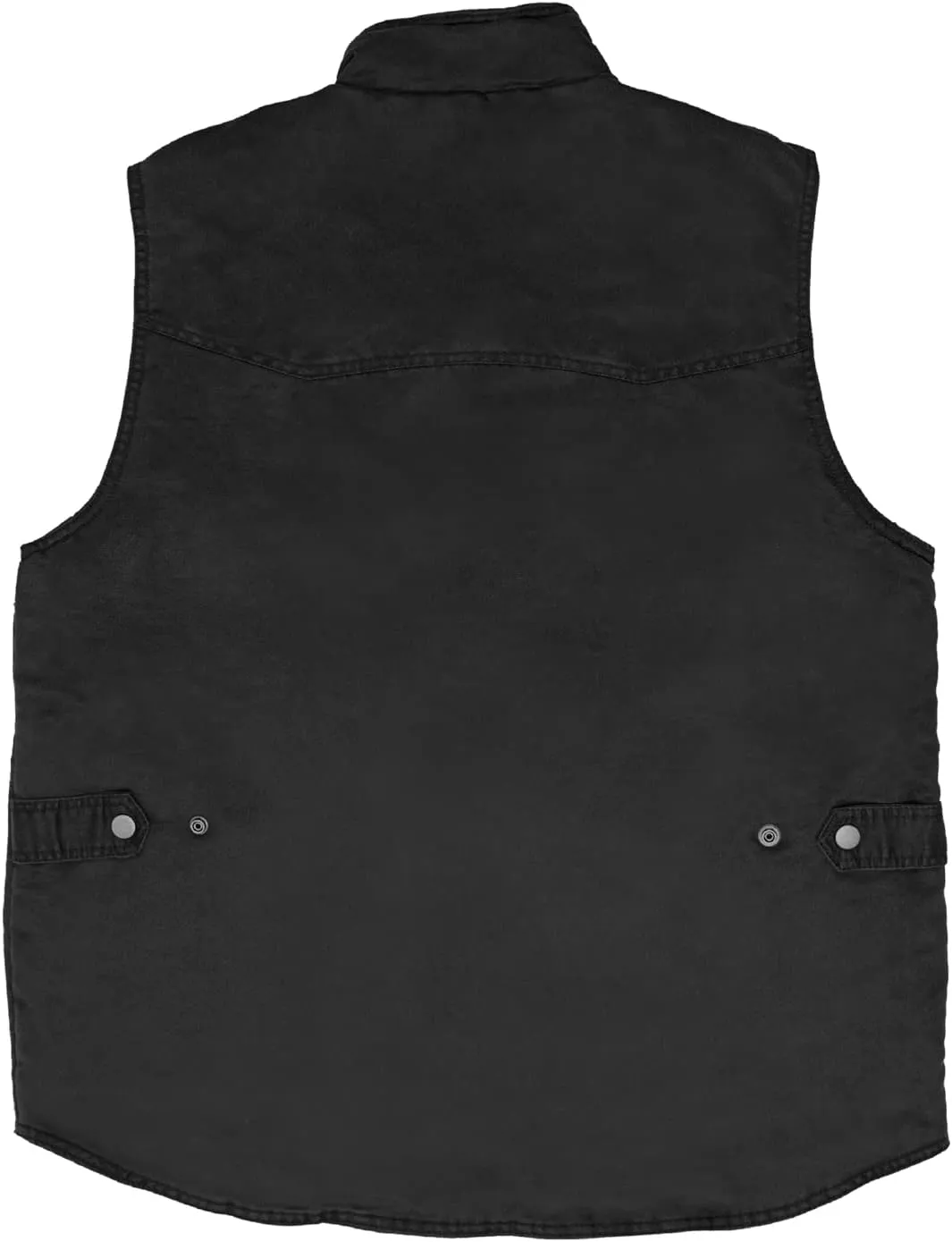 | Men's 8 Pocket Poly Canvas Western Utility Vest | Distressed Finish