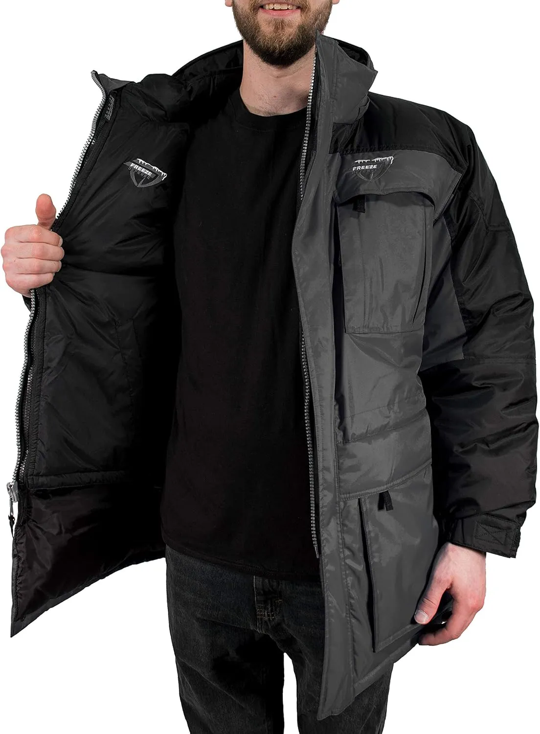 3in1 Men's Winter Coat Jacket Warm Parka w/Insulated Snow Vest