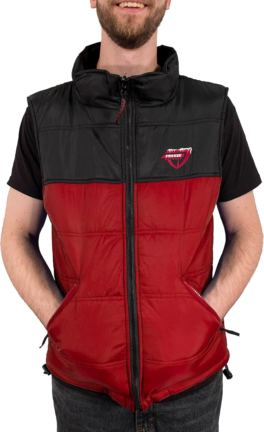 3in1 Men's Winter Coat Jacket Warm Parka w/Insulated Snow Vest