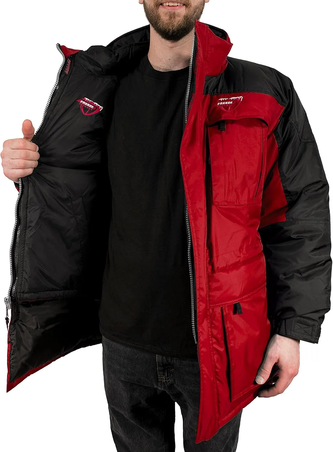 3in1 Men's Winter Coat Jacket Warm Parka w/Insulated Snow Vest