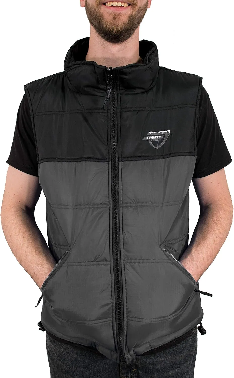 3in1 Men's Winter Coat Jacket Warm Parka w/Insulated Snow Vest