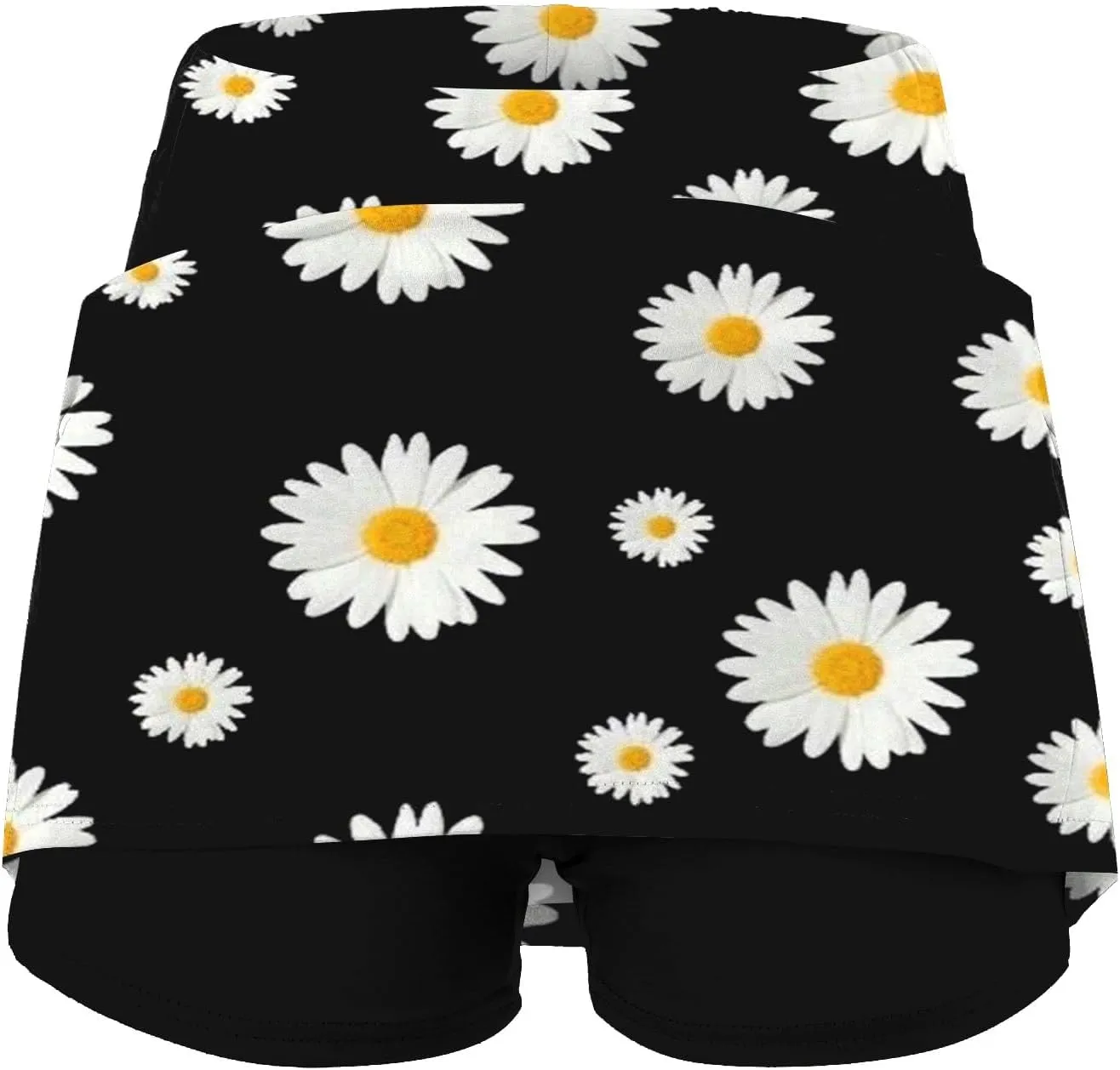 aihihe Golf Skirts for Women Tummy Control Long Womens Biker Shorts with Pockets Running Shorts Men 5 inch