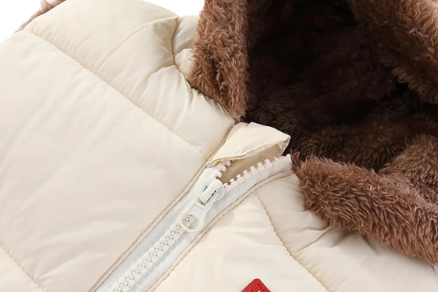 AIWUHE Toddler Boys Girls Hooded Puffer Vest Padded Warm Winter Jacket Sleeveless Bear ears Zipper Up Coat with pocket 1-7Y