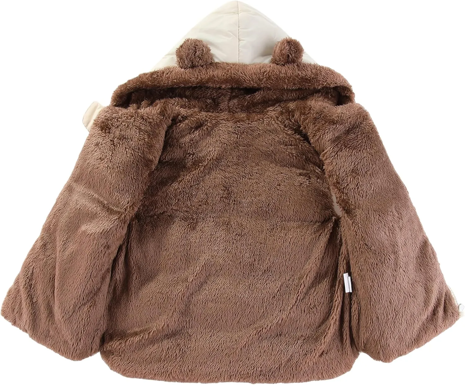 AIWUHE Toddler Boys Girls Hooded Puffer Vest Padded Warm Winter Jacket Sleeveless Bear ears Zipper Up Coat with pocket 1-7Y