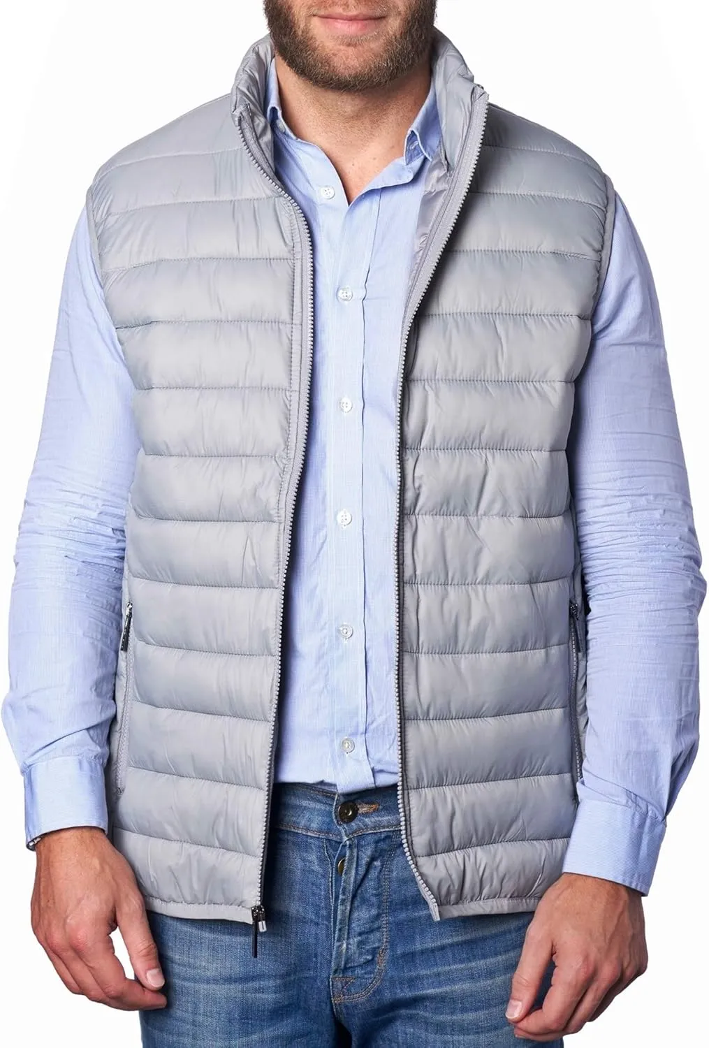 Alpine Swiss Clark Mens Lightweight Down Alternative Vest Jacket
