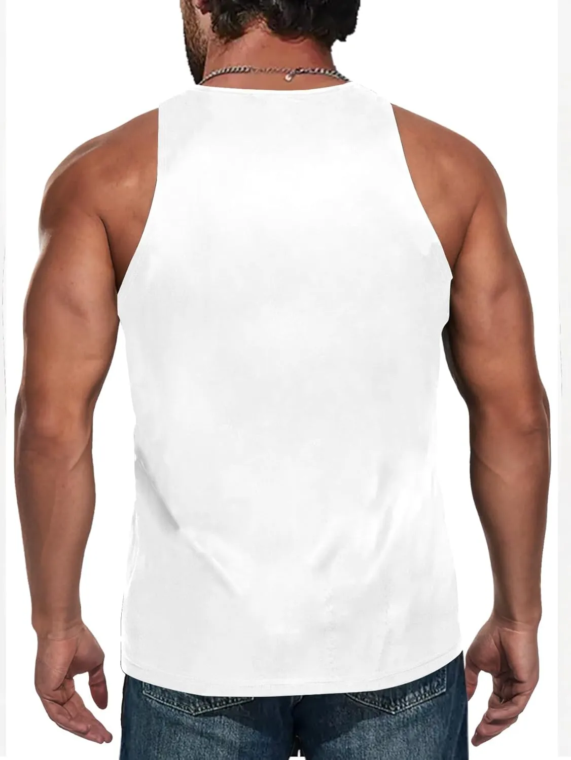 American Flag Patriotic Print Men Muscle Tank Tops Sleeveless Tee Shirts Independence Day July 4th Top