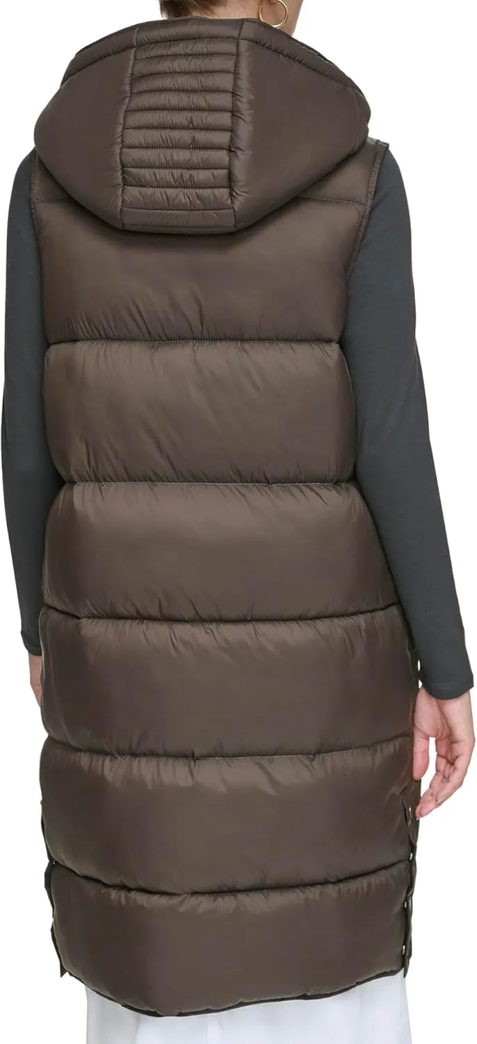 Andrew Marc Women's Kerr Long Quilted Puffer Vest