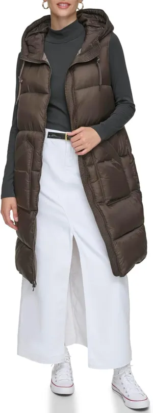 Andrew Marc Women's Kerr Long Quilted Puffer Vest