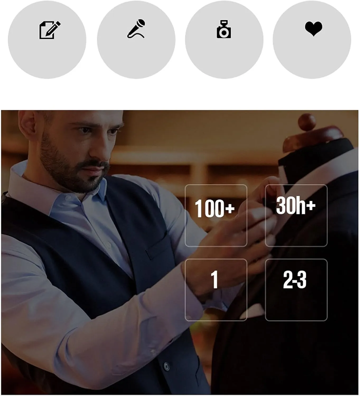 Aniywn Men's 3 Piece Suit Slim Fit Prom Suits for Men Wedding Formal Mens Suit Solid Blazer Jacket Vest and Pants Tuxedo Set