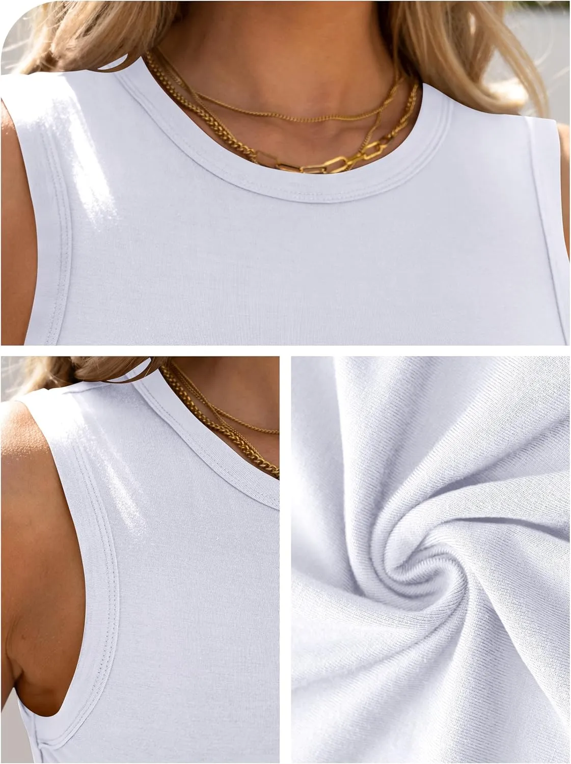 ANRABESS Womens High Neck Tank Tops Stretchy Sleeveless Racerback Sexy Slim Fit Basic Tee Shirts Y2K Trendy Summer Outfits
