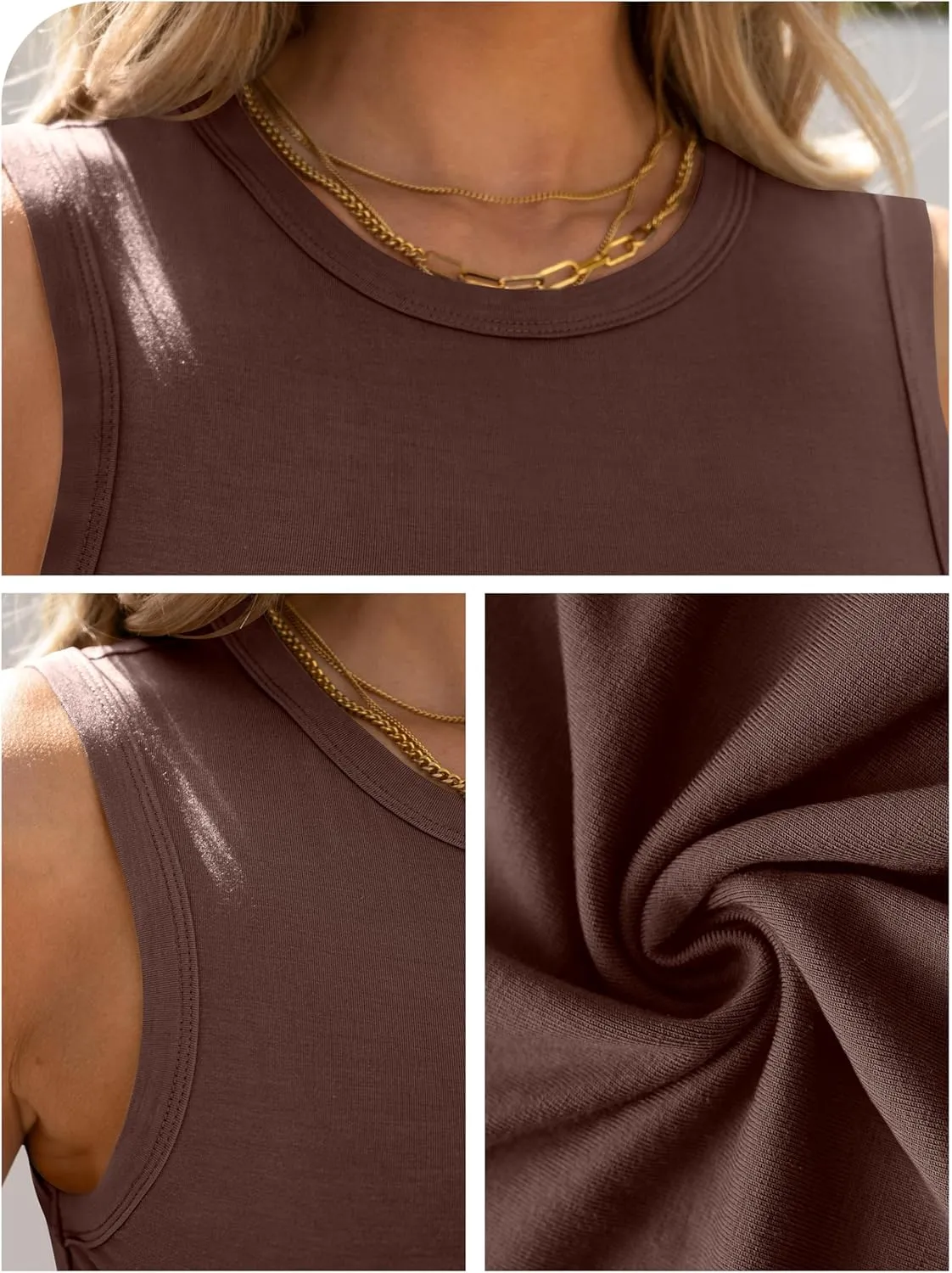 ANRABESS Womens High Neck Tank Tops Stretchy Sleeveless Racerback Sexy Slim Fit Basic Tee Shirts Y2K Trendy Summer Outfits