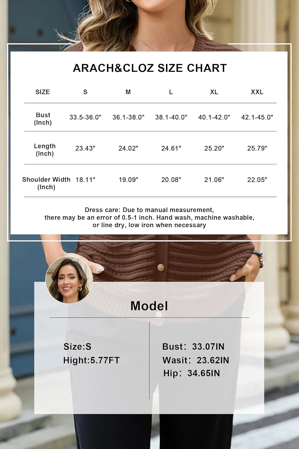 Arach&Cloz Women Cap Sleeve Sweater Vest 2025 Summer Crochet Button Down Knit Cardigan Loose Business Casual Tops Trendy
