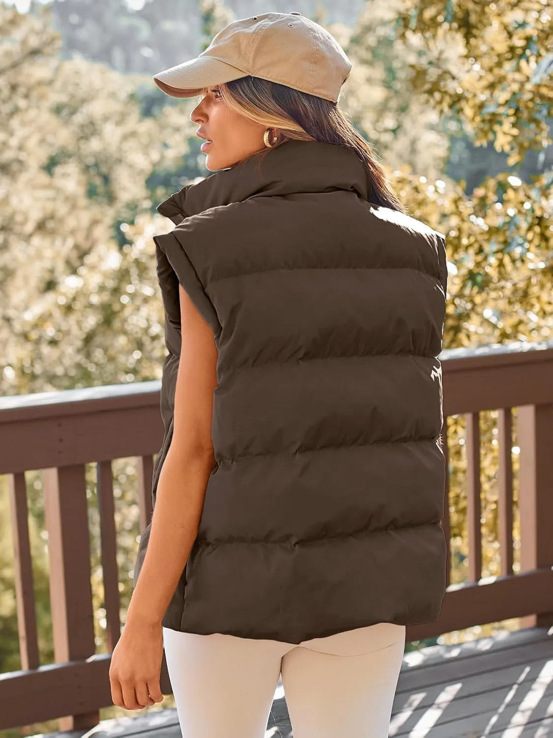 AUTOMET Womens Puffer Vests Fall Fashion Jackets Puffy Outfits 2025 Trendy Sleeveless Coats Outerwear Winter Clothes