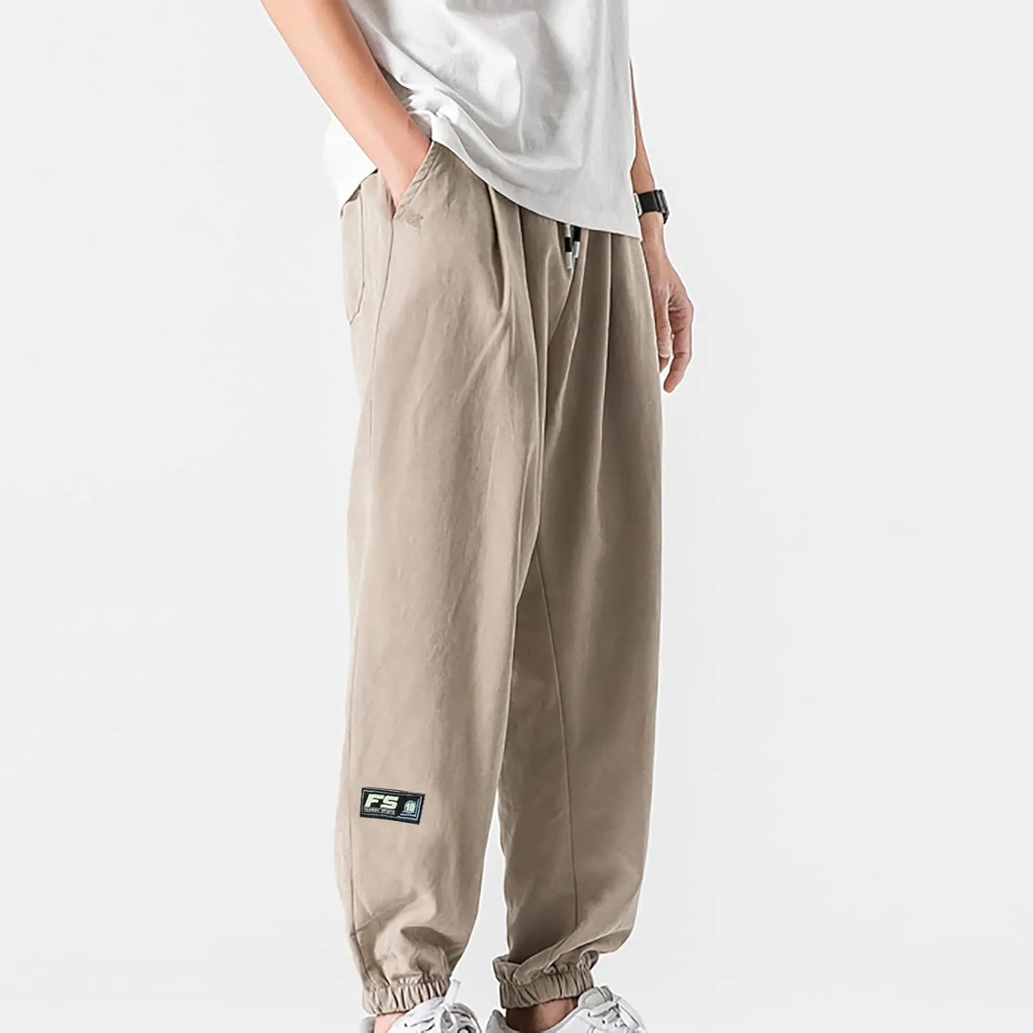 Baggy Sweatpants for Men 2023 Casual Loose Drawstring Solid Baggy Pants Outdoor Fashion Beam Feet Sweatpants