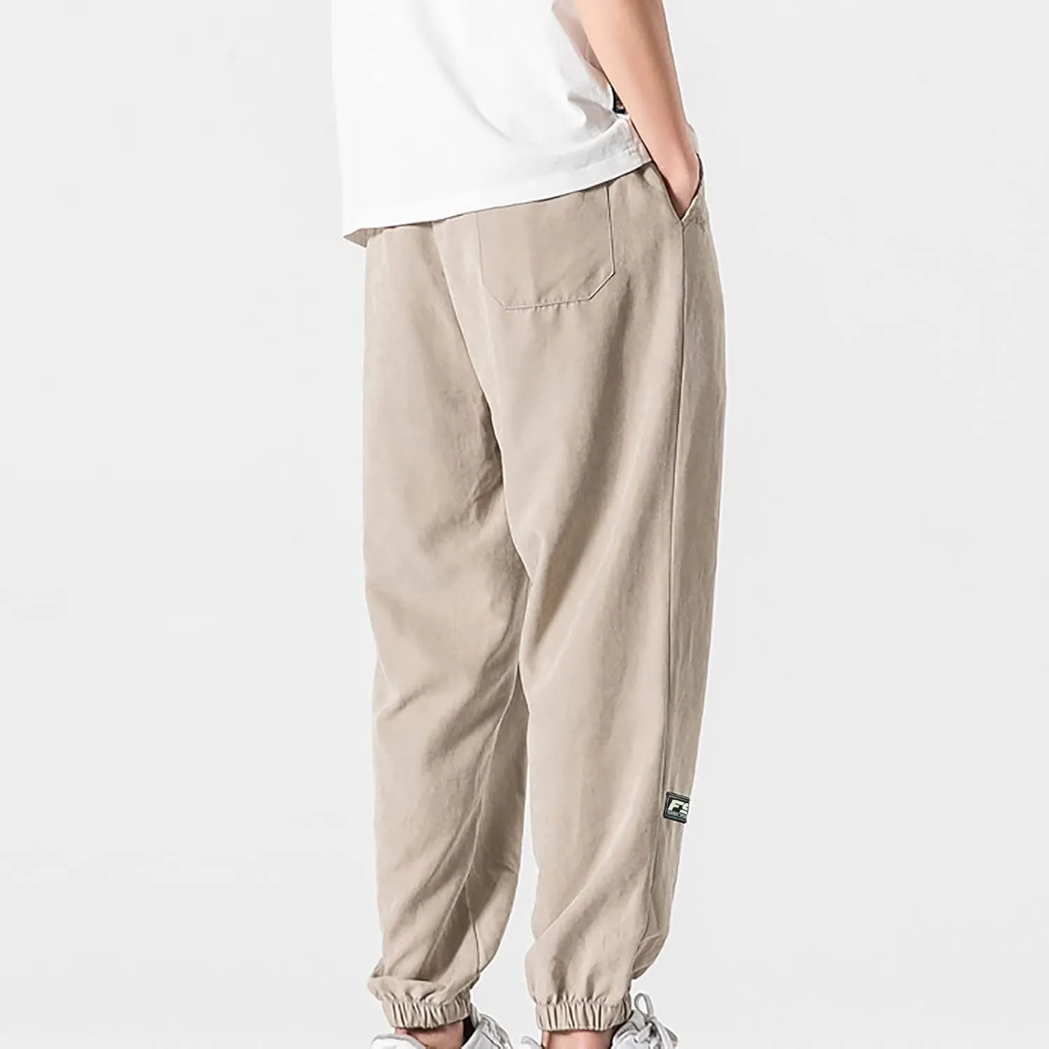 Baggy Sweatpants for Men 2023 Casual Loose Drawstring Solid Baggy Pants Outdoor Fashion Beam Feet Sweatpants