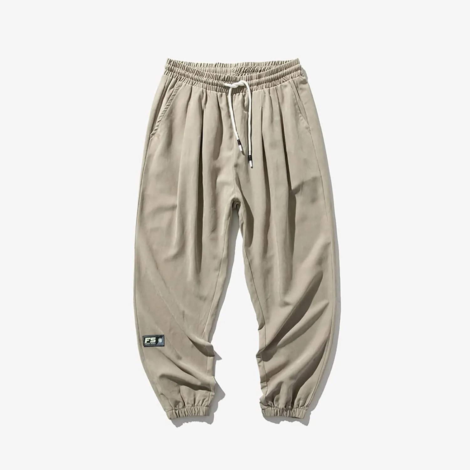 Baggy Sweatpants for Men 2023 Casual Loose Drawstring Solid Baggy Pants Outdoor Fashion Beam Feet Sweatpants