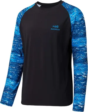 BASSDASH UPF 50 Fishing Tee for Men Camo Long Sleeve Shirt Quick Dry Sweatshirts