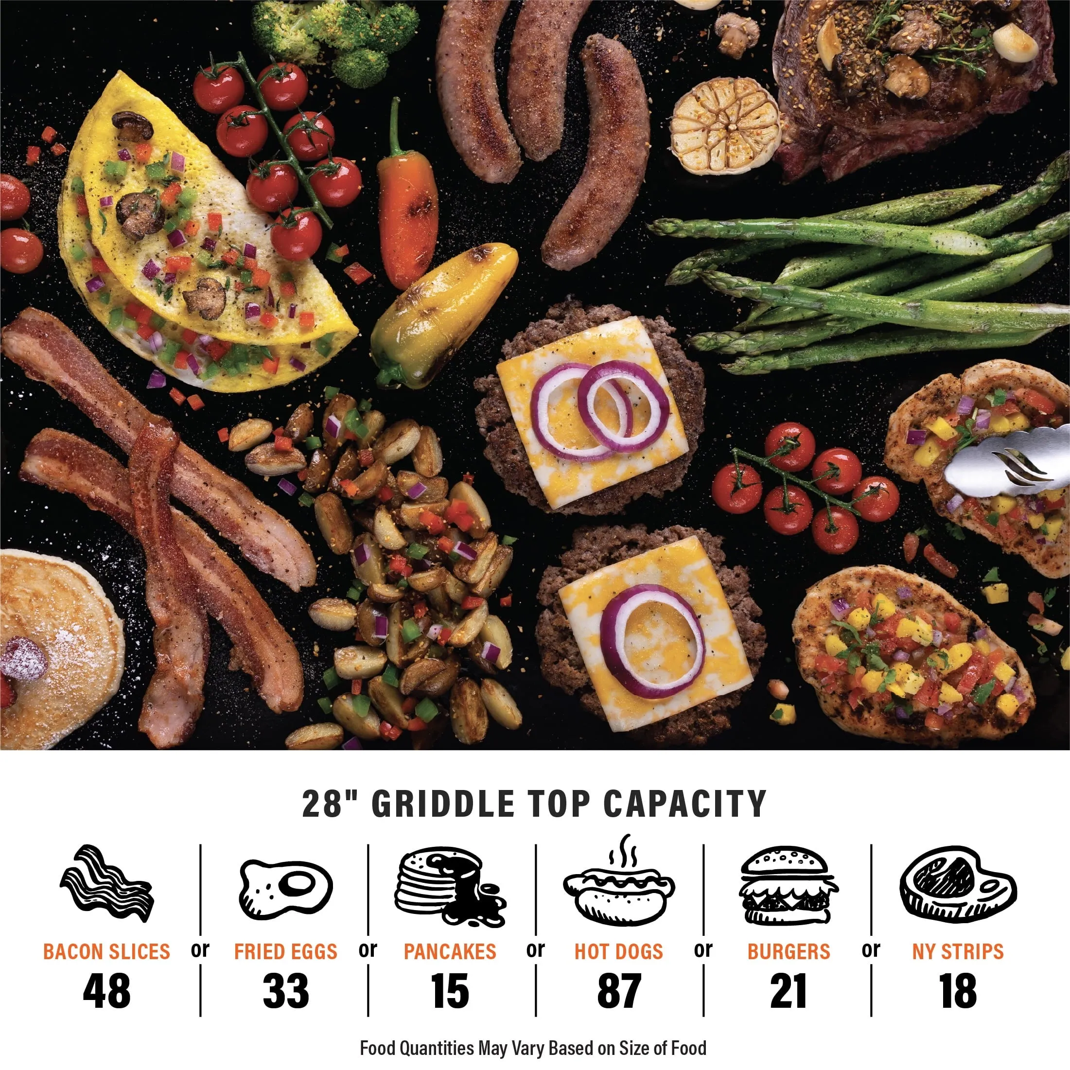 Blackstone Original 2-Burner 28" Propane Omnivore Griddle with Hard Cover