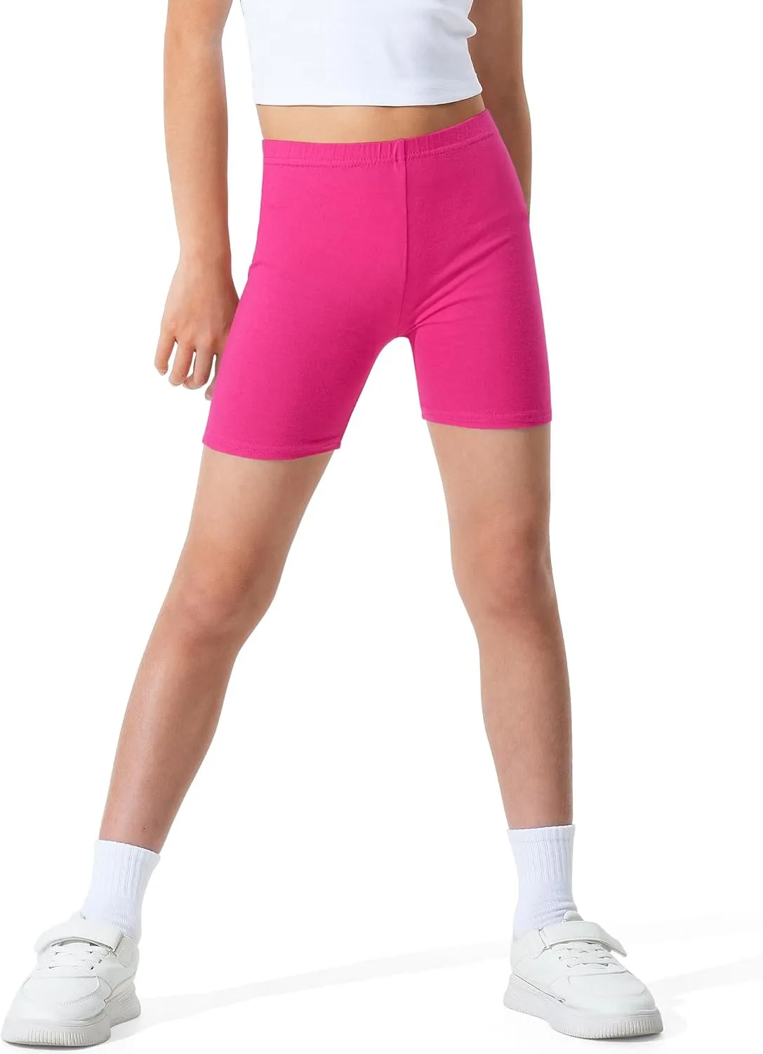 BOOPH Girls Volleyball Bike Shorts Toddler Kids Athletic Cartwheel Dance Compression Shorts 3 Pack