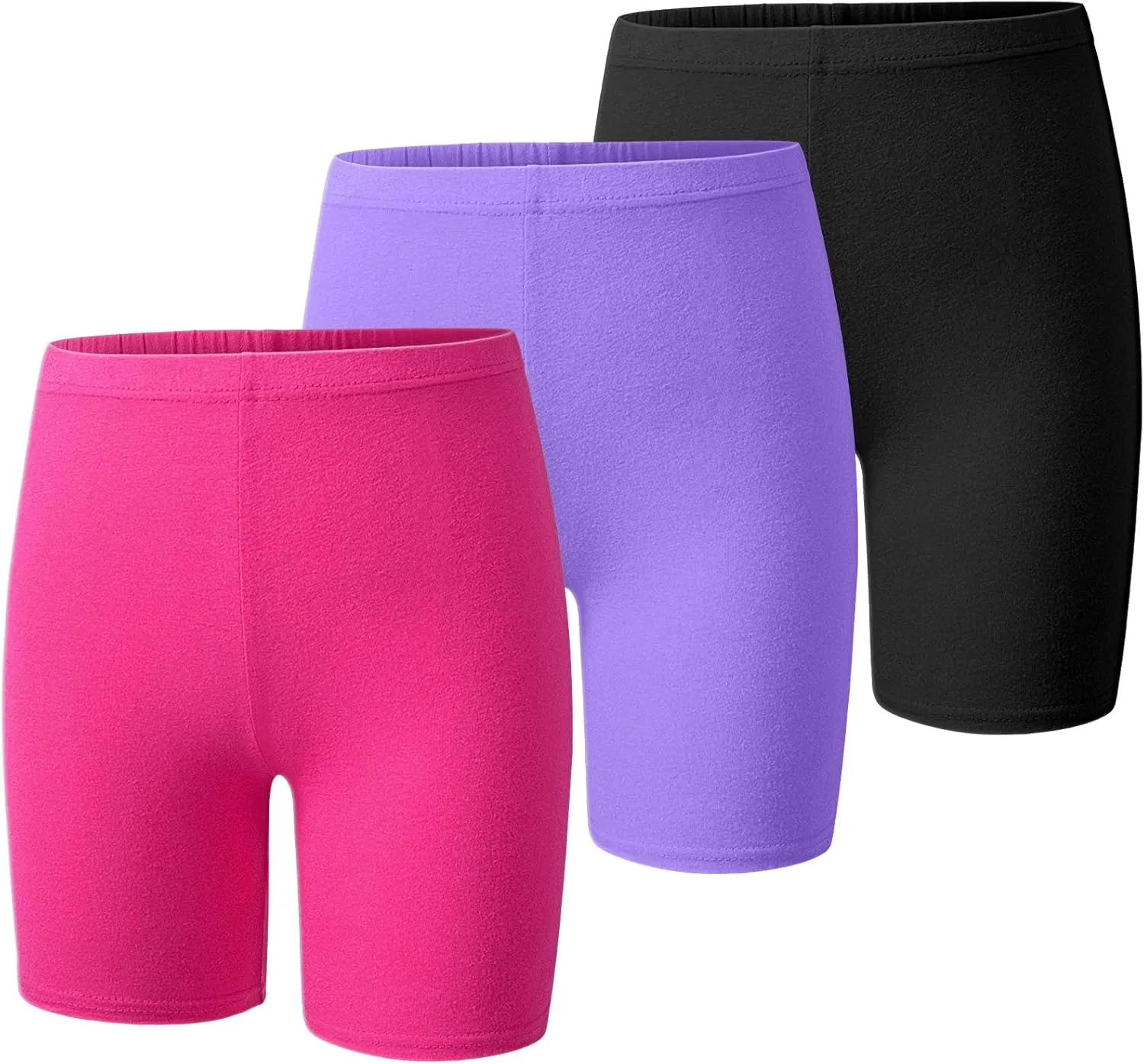 BOOPH Girls Volleyball Bike Shorts Toddler Kids Athletic Cartwheel Dance Compression Shorts 3 Pack