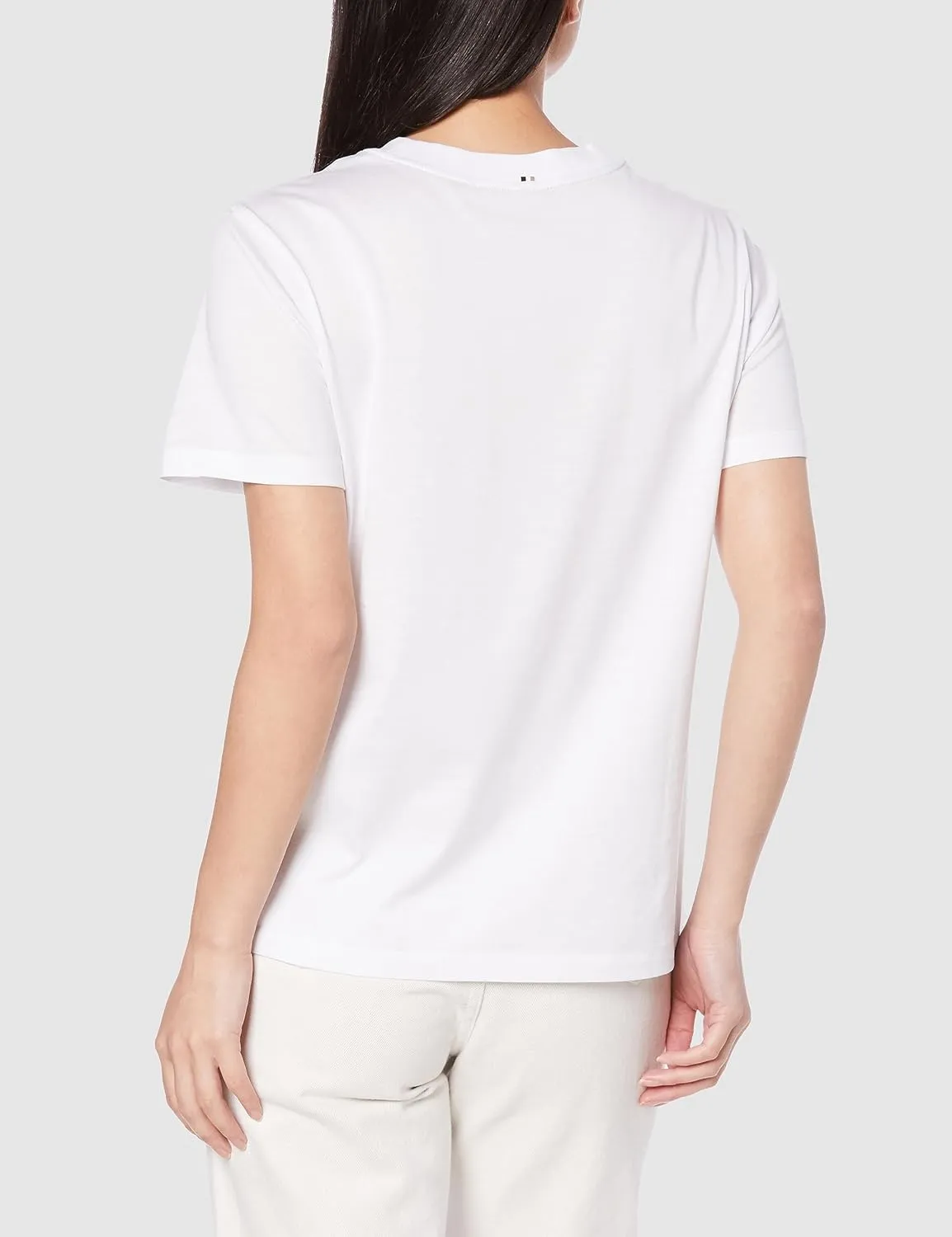 BOSS Women's Season Artwork Organic Cotton Slim Fit T-Shirt