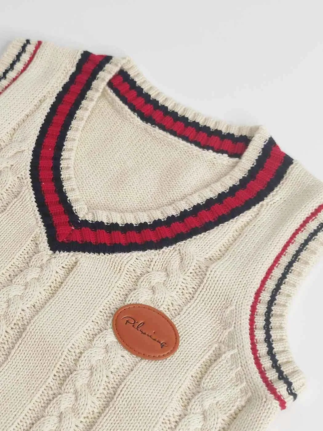 Boys Sweater Vest Cable Knit V-Neck Knitted Uniform Toddler Kids Girls Clothes Dress Vests