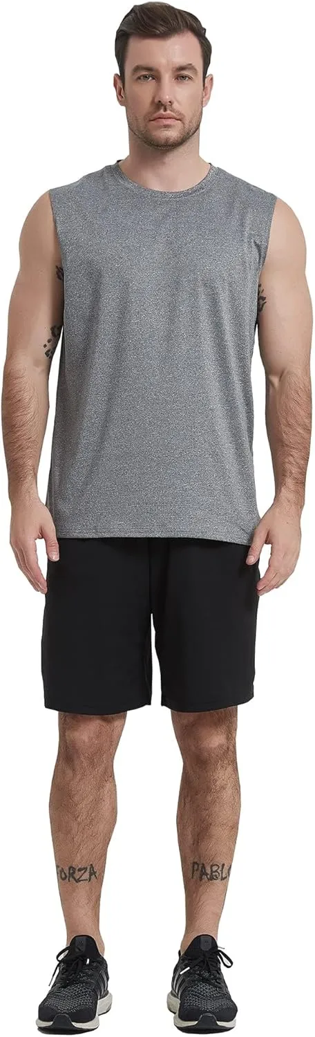 Boyzn Men's 3 Pack Workout Tank Tops Gym Athletic Muscle Tee Bodybuilding Fitness Sleeveless T-Shirts