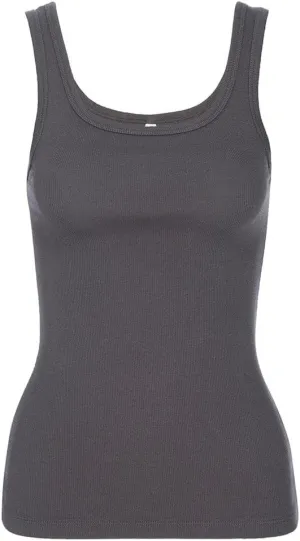 Bra30 Women's Full-Length Tank Top with Scoop Neck