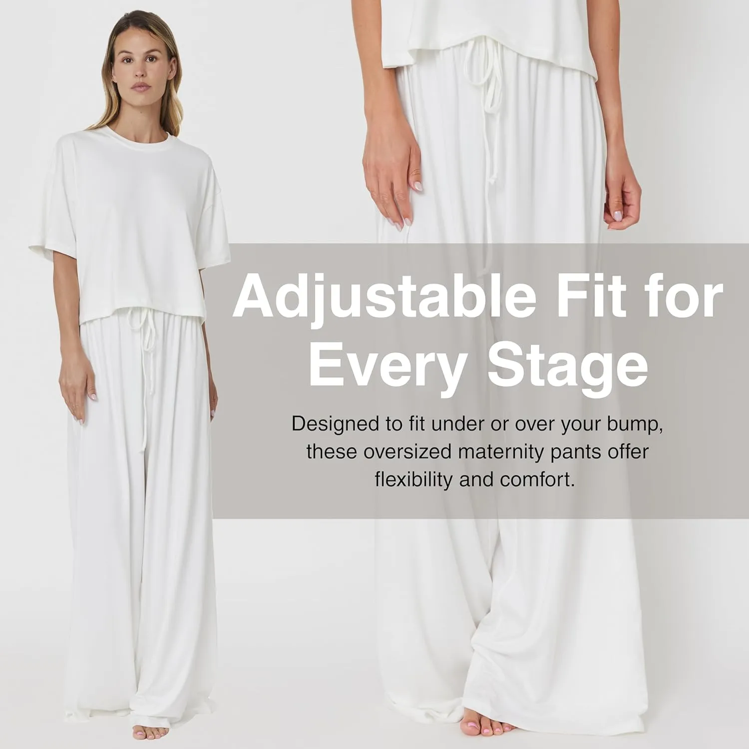 BUMPSUIT Cloud Slim Pant - Buttery Soft Maternity Sweatpants for Ultimate Comfort | Maternity Yoga Pants & Pregnancy Pants