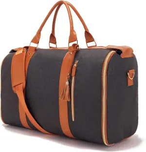 Carry on Garment Bag for Travel Convertible Garment Duffle Bags for Men Women with Shoe Compartment - 2 in 1 Hanging Travel Suitcase Suit