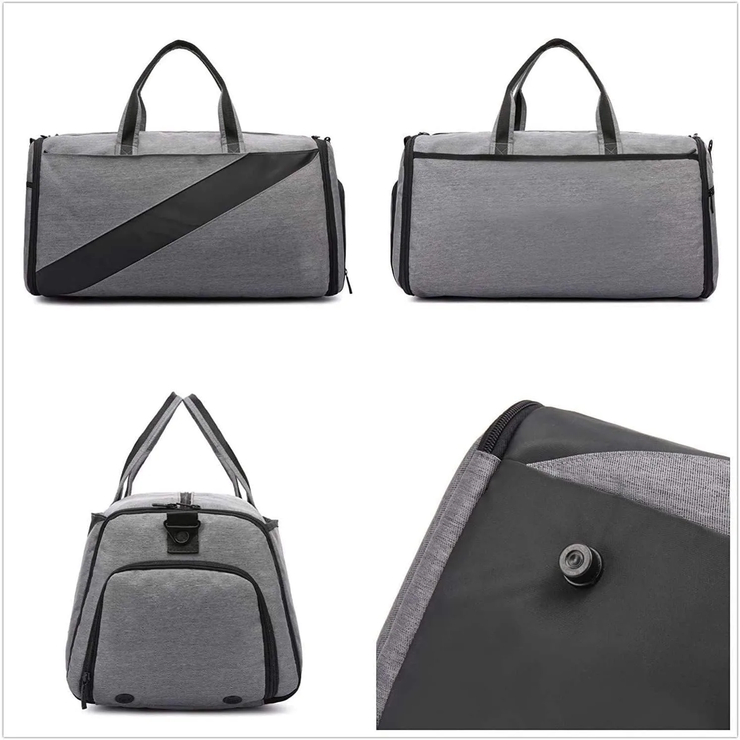 Carry-on Garment Bag Large Duffel Bag Suit Travel Bag Weekend Bag Flight Bag with Shoe Pouch (Color : A, Size : 54 * 28 * 25CM)