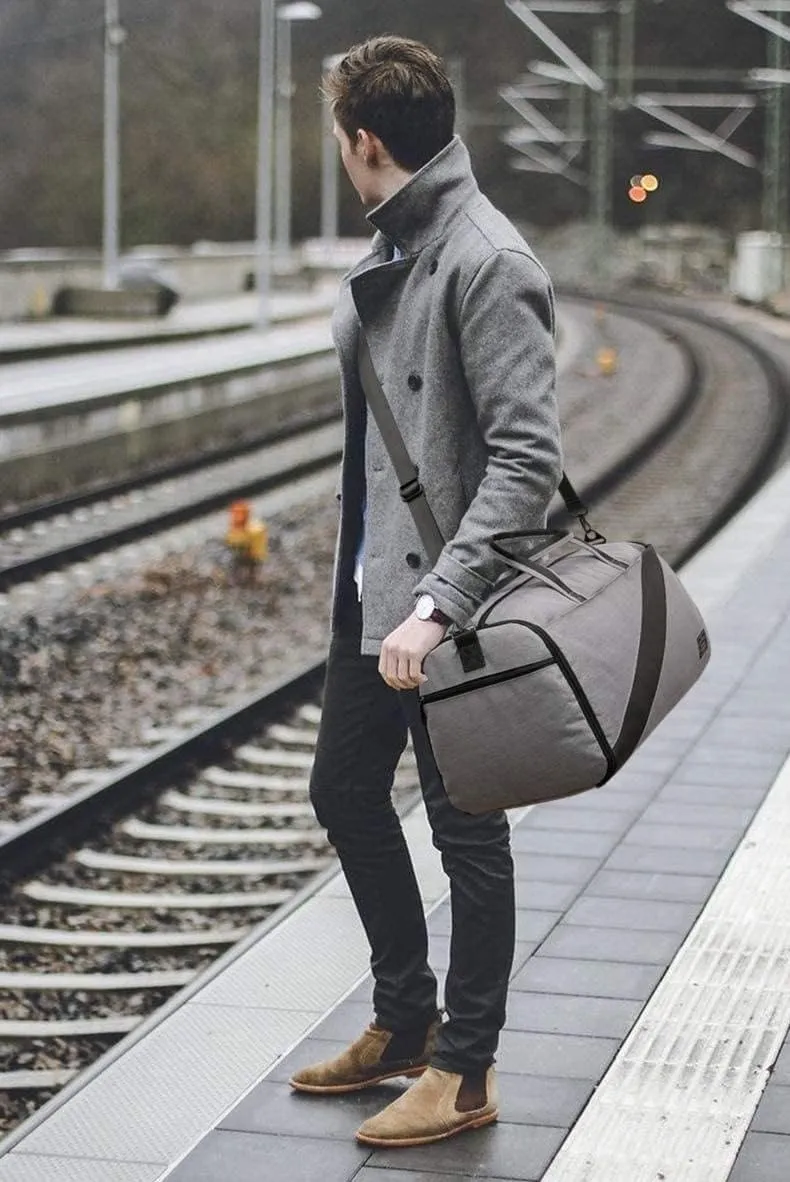 Carry-on Garment Bag Large Duffel Bag Suit Travel Bag Weekend Bag Flight Bag with Shoe Pouch (Color : A, Size : 54 * 28 * 25CM)