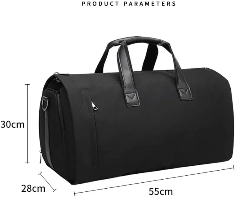 Carry-on Garment Bag Large Duffel Bag Suit Travel Bag Weekend Bag Flight Bag with Shoe Pouch for Men Women (Color : B, Size : 55 * 30 * 28cm)