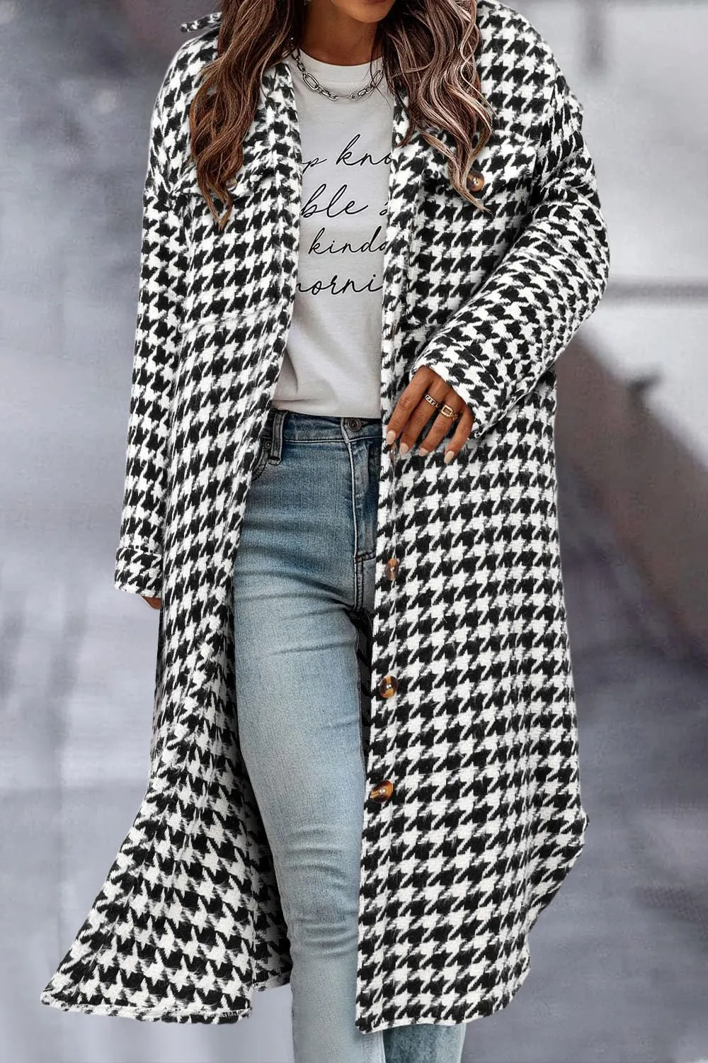 CHICZONE Womens Plaid Shacket Jacket Long Corduroy Shirt Casual Lapel Button Down Flannel Trench Coats