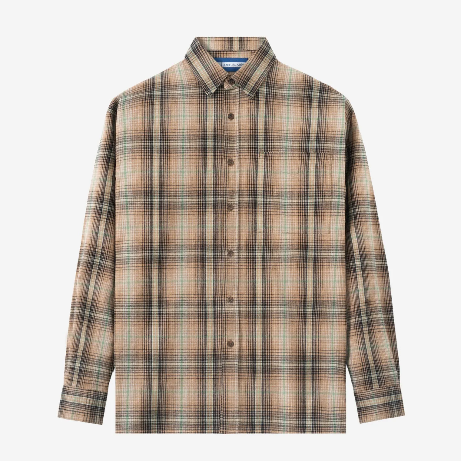 College Days II Long Sleeve Flannel - Brown Black