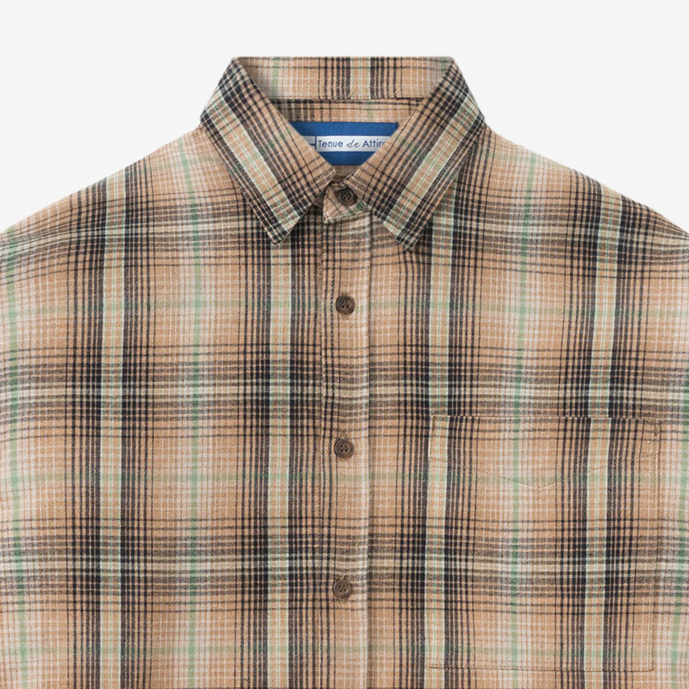 College Days II Long Sleeve Flannel - Brown Black