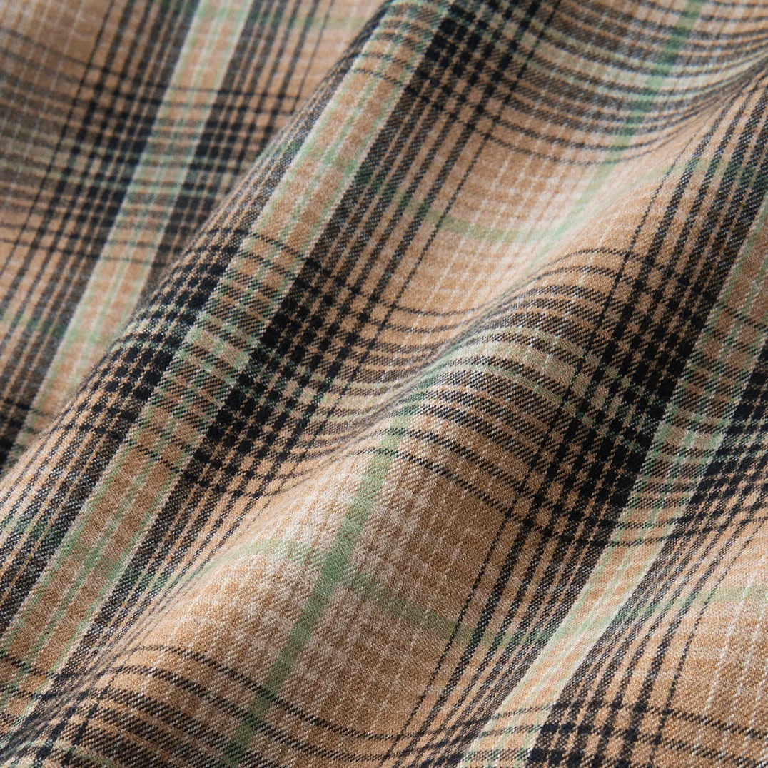 College Days II Long Sleeve Flannel - Brown Black