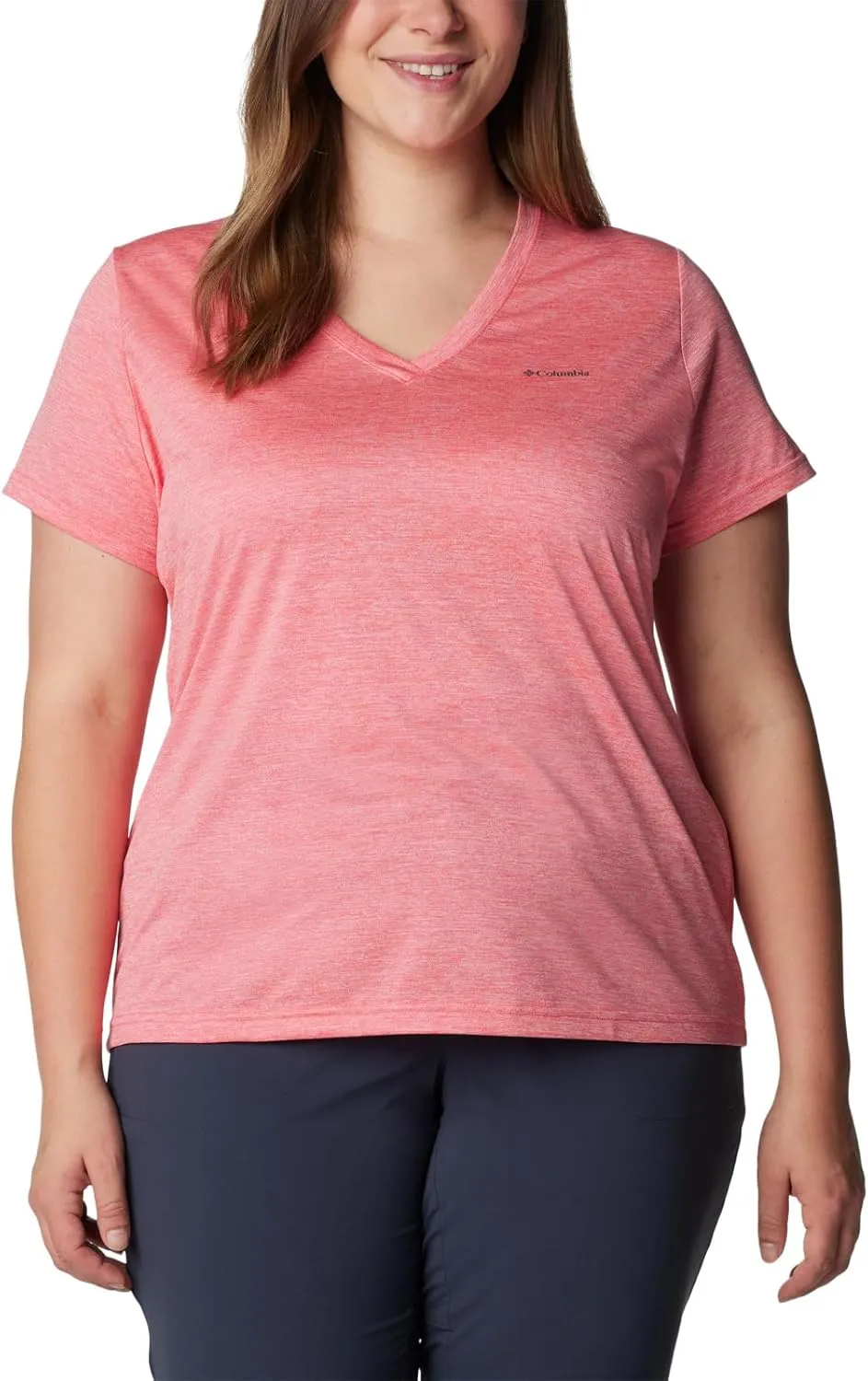 Columbia Women's Hike Short Sleeve V Neck