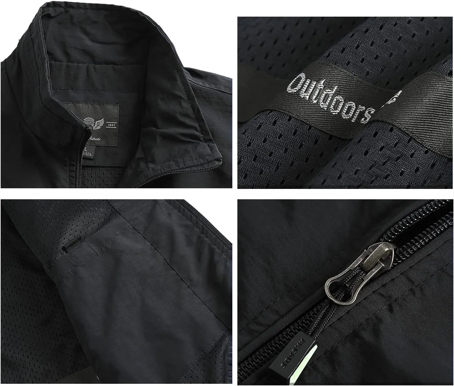 Custom Vest for Men Customize Sleeveless Jacket Lightweight Travel Hunting Fishing Outerwear Vests