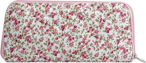 Cute Floral Bag for Makeup Brushes - Ideal for Travel & Daily Use Makeup Brushes Pouch for Women (Red Floral)