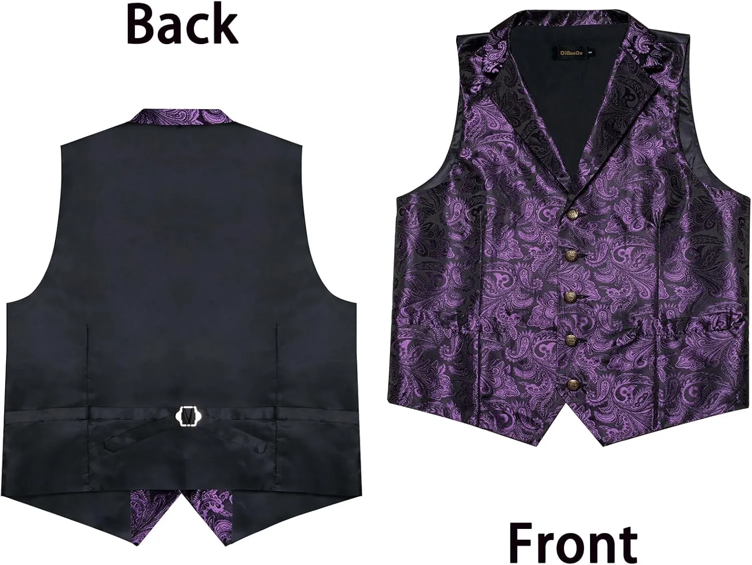 DiBanGu Men's Formal Suit Waistcoat - Business & Casual Dress Vests