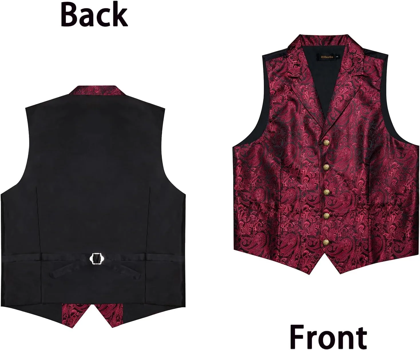 DiBanGu Men's Formal Suit Waistcoat - Business & Casual Dress Vests