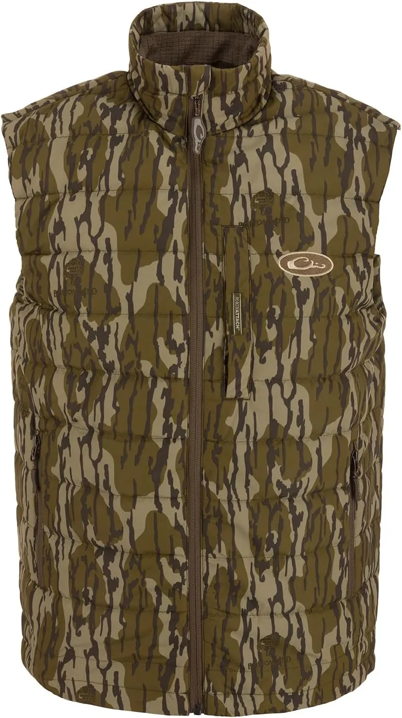 Drake Waterfowl Men's MST Synthetic Down Pack Warm Lightweight Durable Water-Repellent Adjustable Cold-Weather Hunting Vest