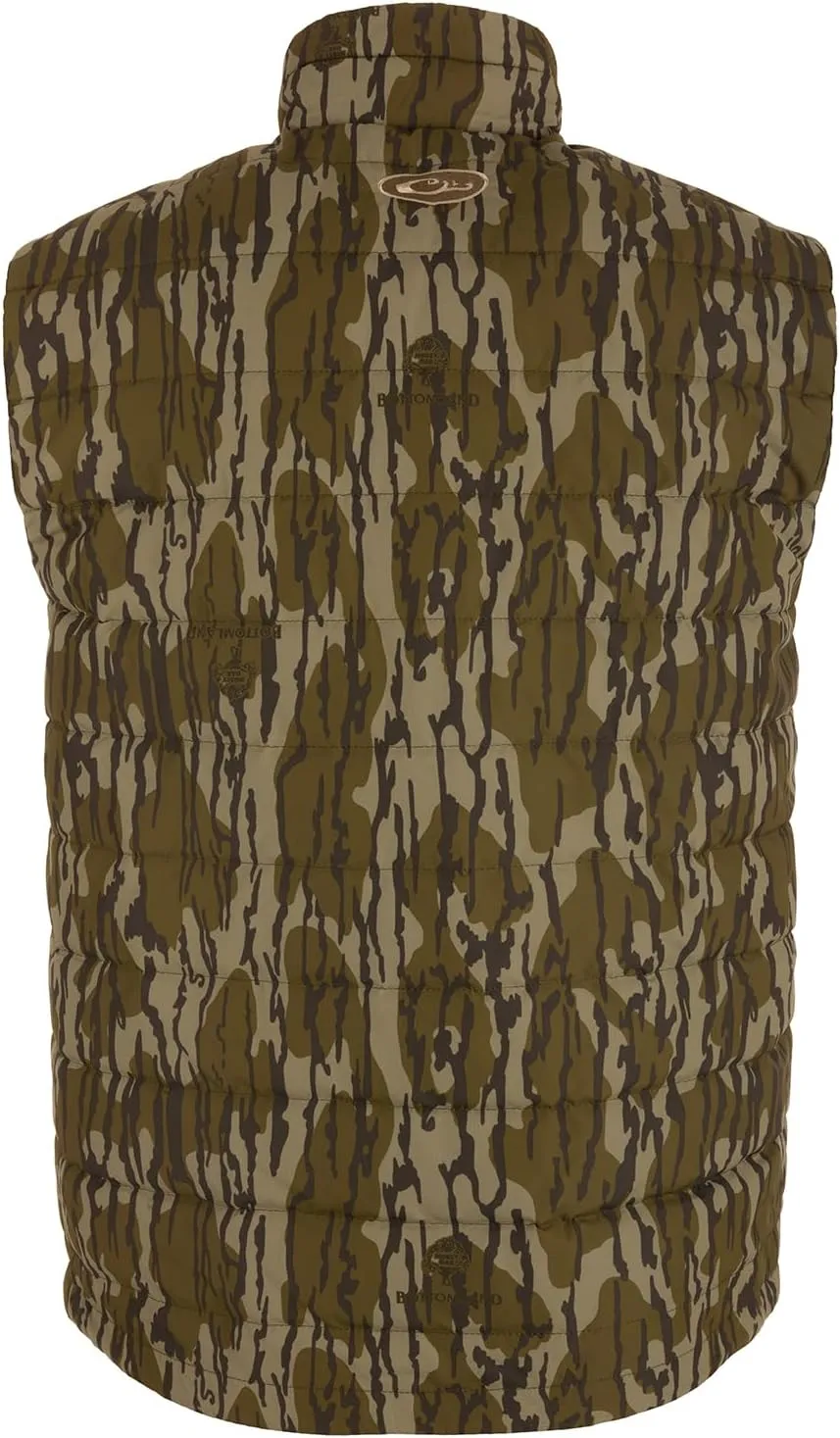 Drake Waterfowl Men's MST Synthetic Down Pack Warm Lightweight Durable Water-Repellent Adjustable Cold-Weather Hunting Vest