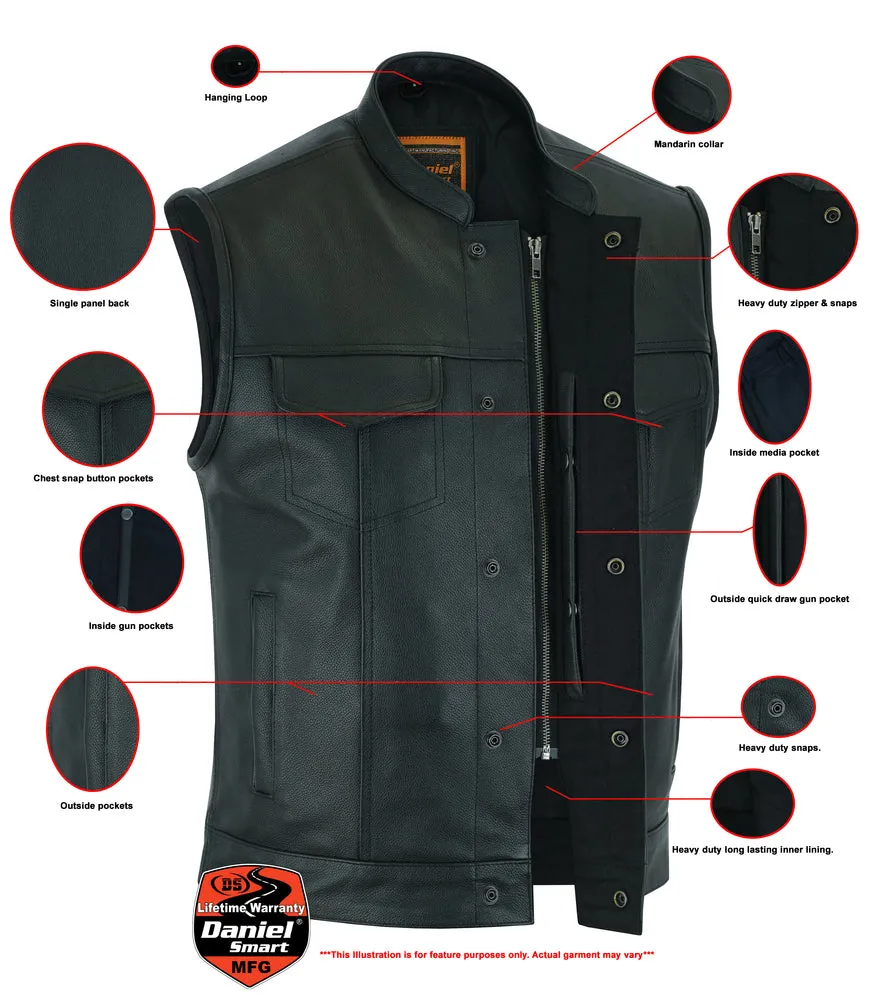 DS189A Smart Access Pockets, Milled Cowhide, Scoop Collar & Hidden