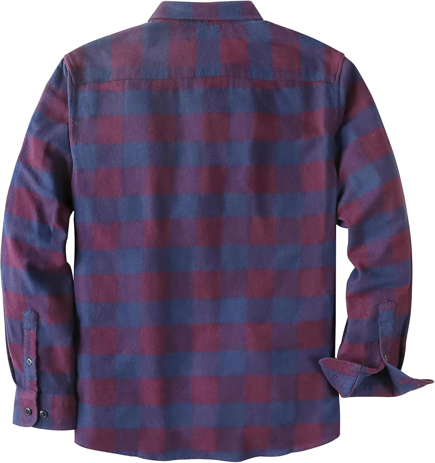 Dubinik Flannel Shirt for Men Plaid Mens Button Down Long Sleeve Shirts Soft Pure Cotton Casual Shirts Regular Fit