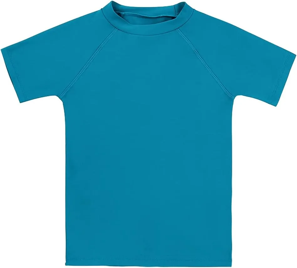 ESTAMICO Boys Short Sleeve Rash Guard Shirt Quick Dry Swimwear UPF 50  Protection Athletic Swim Tee