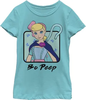 Fifth Sun Disney Pixar Toy Story 4 Bo Peep Cloak Girl's Solid Crew Tee