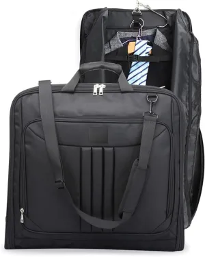 Garment Bags for Travel, Carry On Garment Bag for Business Trips with Shoulder Strap, Foldable Luggage Hanging Suit Bags, Multi-colored