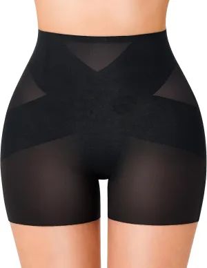 Gotoly Shapewear Tummy Control Mid-Waist Body Shaper Shorts Butt Lifting Panties Shapewear Shorts